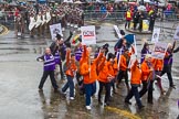 Lord Mayor's Show 2013: 12-Worshipful Company of Lightmongers-Modern Livery Companies. with members from all section of the lighting and electrical industry..
Press stand opposite Mansion House, City of London,
London,
Greater London,
United Kingdom,
on 09 November 2013 at 11:05, image #256