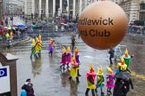 Lord Mayor's Show 2013: 106- Candlewick Ward- it is the oldest active Ward Club and today has a membership of 2150..
Press stand opposite Mansion House, City of London,
London,
Greater London,
United Kingdom,
on 09 November 2013 at 11:56, image #1237