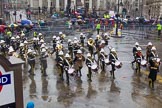 Lord Mayor's Show 2013: 114-Royal British Legion Band& Corps Drum Romford-formed in 1952, the band is made up of youngsters aged between 10-25 years..
Press stand opposite Mansion House, City of London,
London,
Greater London,
United Kingdom,
on 09 November 2013 at 12:01, image #1317