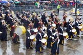 Lord Mayor's Show 2013: 121-Christ Hospital School Band- The hospital was founded in London in 1552 and though now located in Sussex, it continues to enjoy close links with the City..
Press stand opposite Mansion House, City of London,
London,
Greater London,
United Kingdom,
on 09 November 2013 at 12:05, image #1364