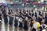 Lord Mayor's Show 2013: 121-Christ Hospital School Band- The hospital was founded in London in 1552 and though now located in Sussex, it continues to enjoy close links with the City..
Press stand opposite Mansion House, City of London,
London,
Greater London,
United Kingdom,
on 09 November 2013 at 12:05, image #1370