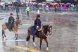Lord Mayor's Show 2013: 122-The King's Troop Rpyal Horse Artillery- is a ceremonial mounteed unit. It has 109 horses and on parade they pull six antique First World War guns dating back to 1904..
Press stand opposite Mansion House, City of London,
London,
Greater London,
United Kingdom,
on 09 November 2013 at 12:05, image #1376