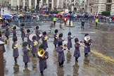 Lord Mayor's Show 2013: 1-The Band of Scots Guards reinforced by some of Coldstream Guards..
Press stand opposite Mansion House, City of London,
London,
Greater London,
United Kingdom,
on 09 November 2013 at 12:10, image #1428