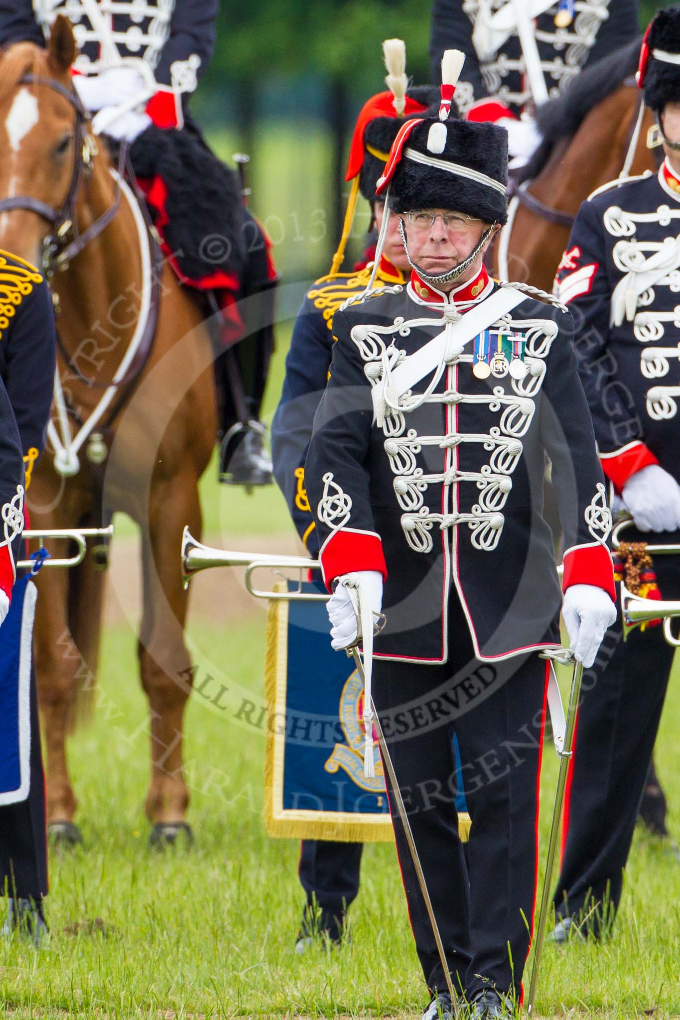 The Light Cavalry HAC Annual Review and Inspection 2013.
Windsor Great Park Review Ground,
Windsor,
Berkshire,
United Kingdom,
on 09 June 2013 at 13:03, image #300