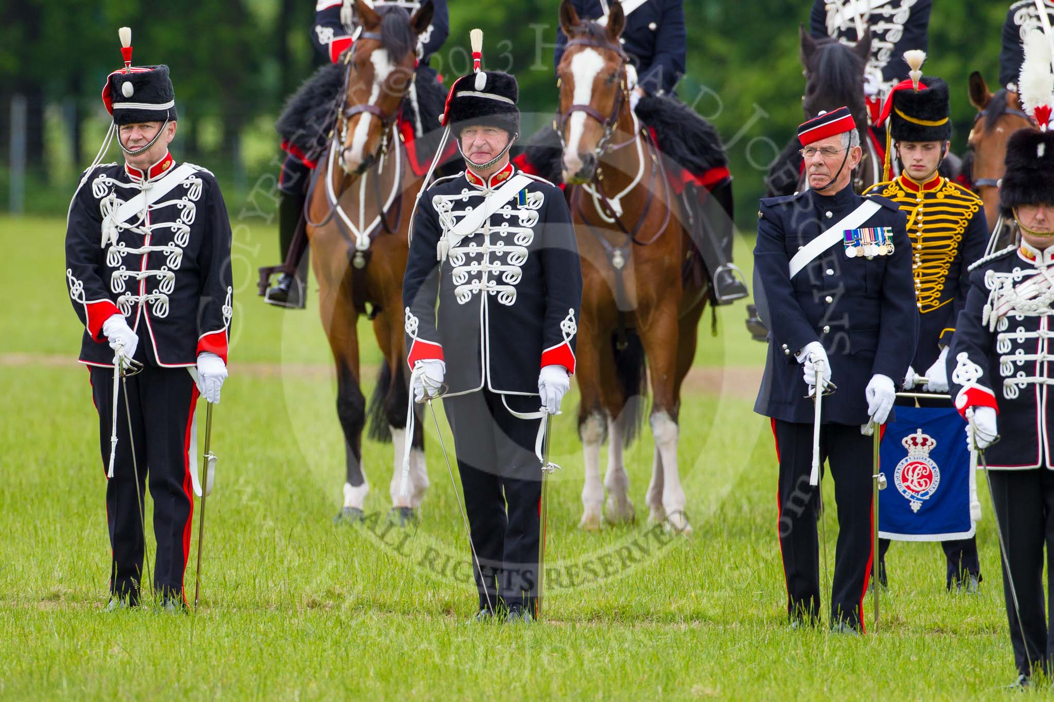 The Light Cavalry HAC Annual Review and Inspection 2013.
Windsor Great Park Review Ground,
Windsor,
Berkshire,
United Kingdom,
on 09 June 2013 at 13:06, image #313