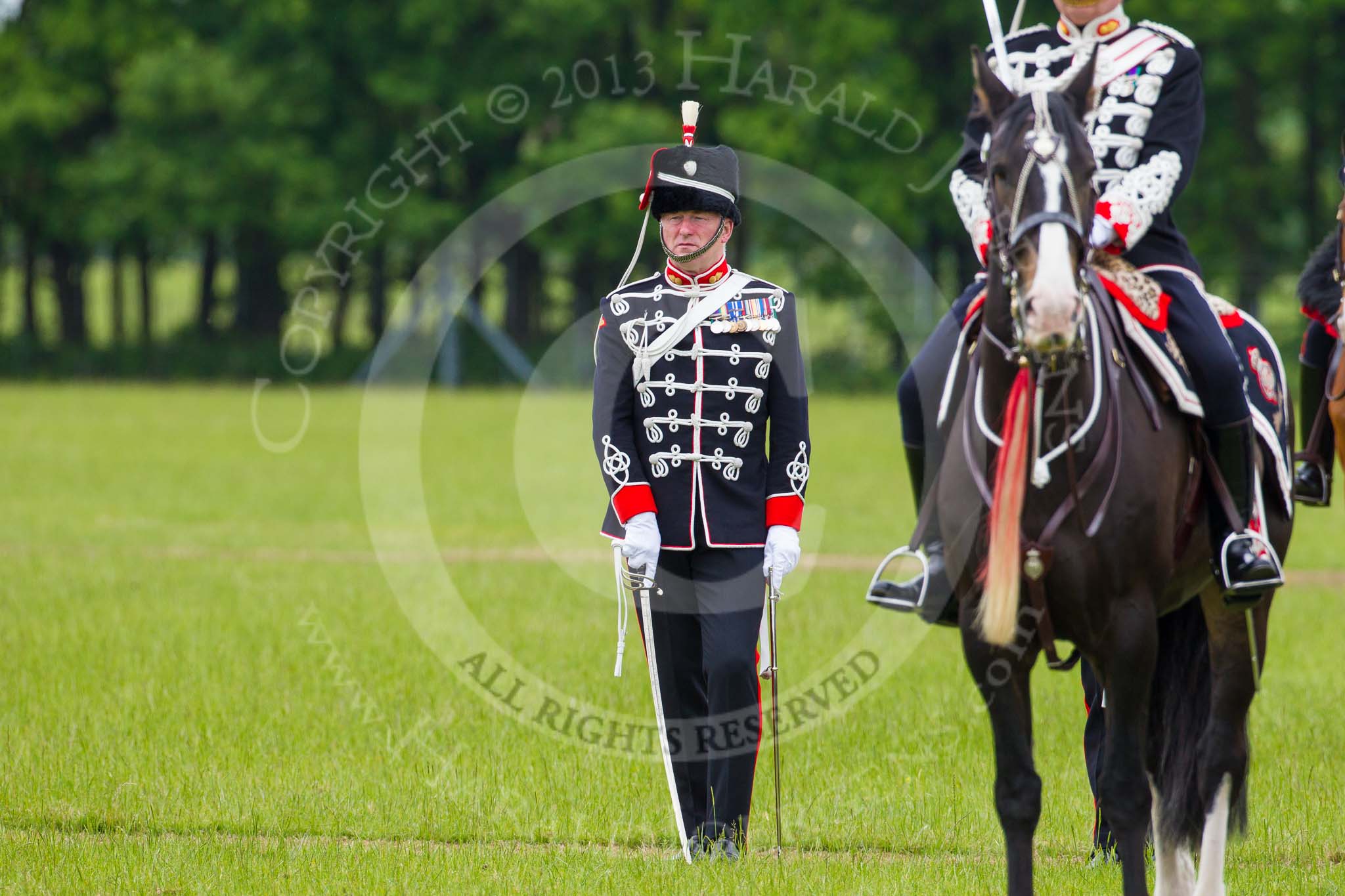 The Light Cavalry HAC Annual Review and Inspection 2013.
Windsor Great Park Review Ground,
Windsor,
Berkshire,
United Kingdom,
on 09 June 2013 at 13:07, image #319