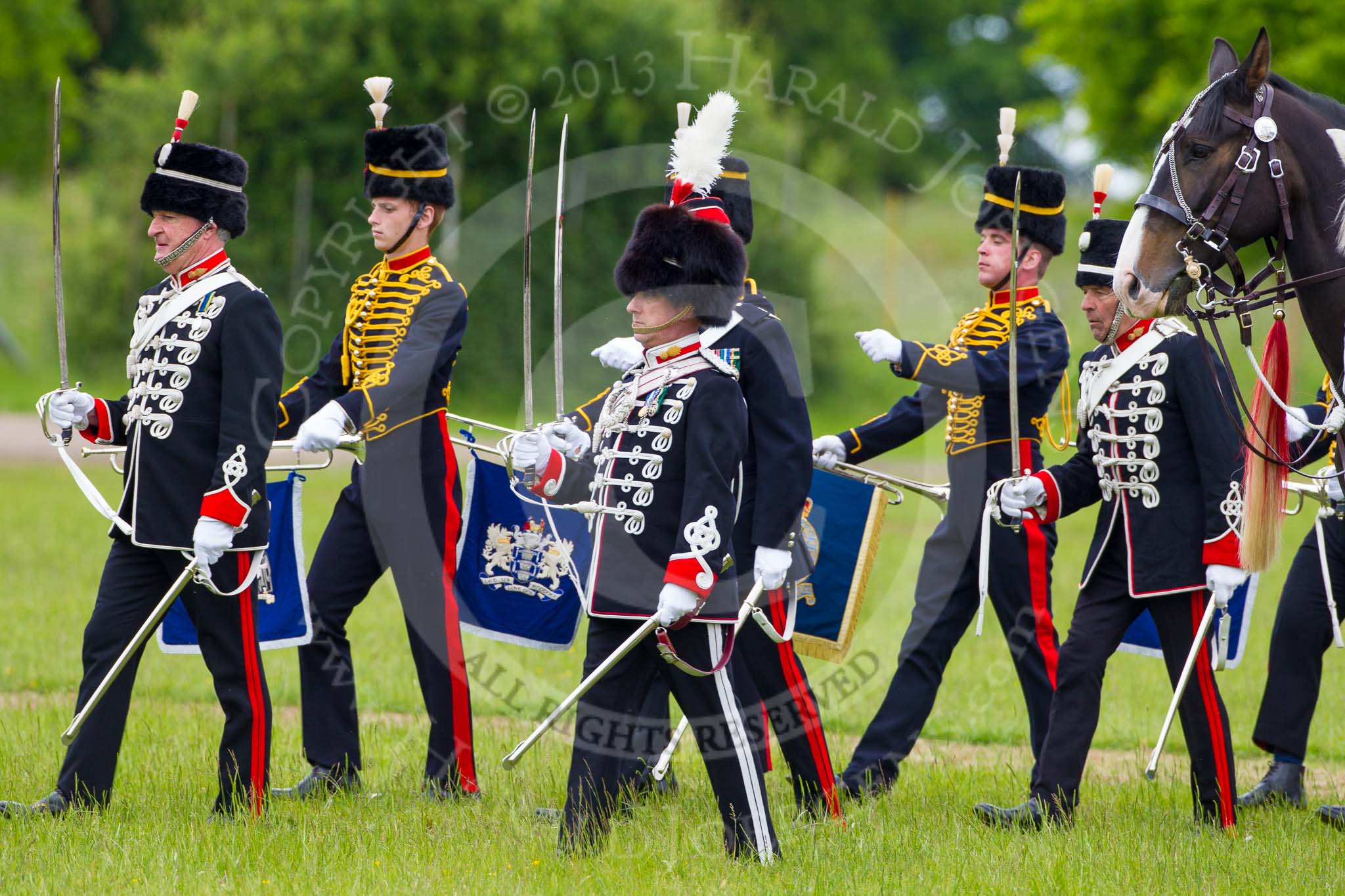 The Light Cavalry HAC Annual Review and Inspection 2013.
Windsor Great Park Review Ground,
Windsor,
Berkshire,
United Kingdom,
on 09 June 2013 at 13:30, image #393