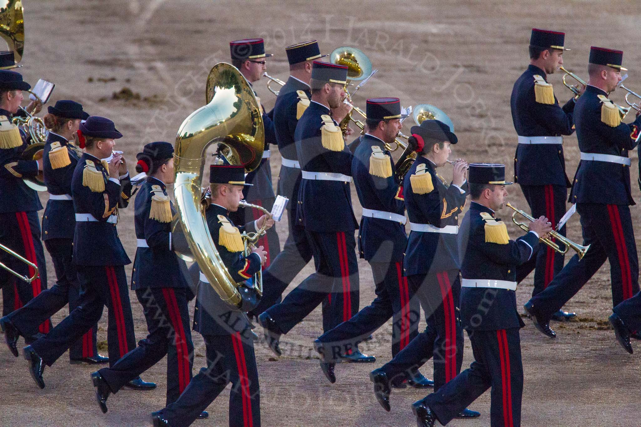 Beating Retreat 2014.
Horse Guards Parade, Westminster,
London SW1A,

United Kingdom,
on 11 June 2014 at 21:19, image #311