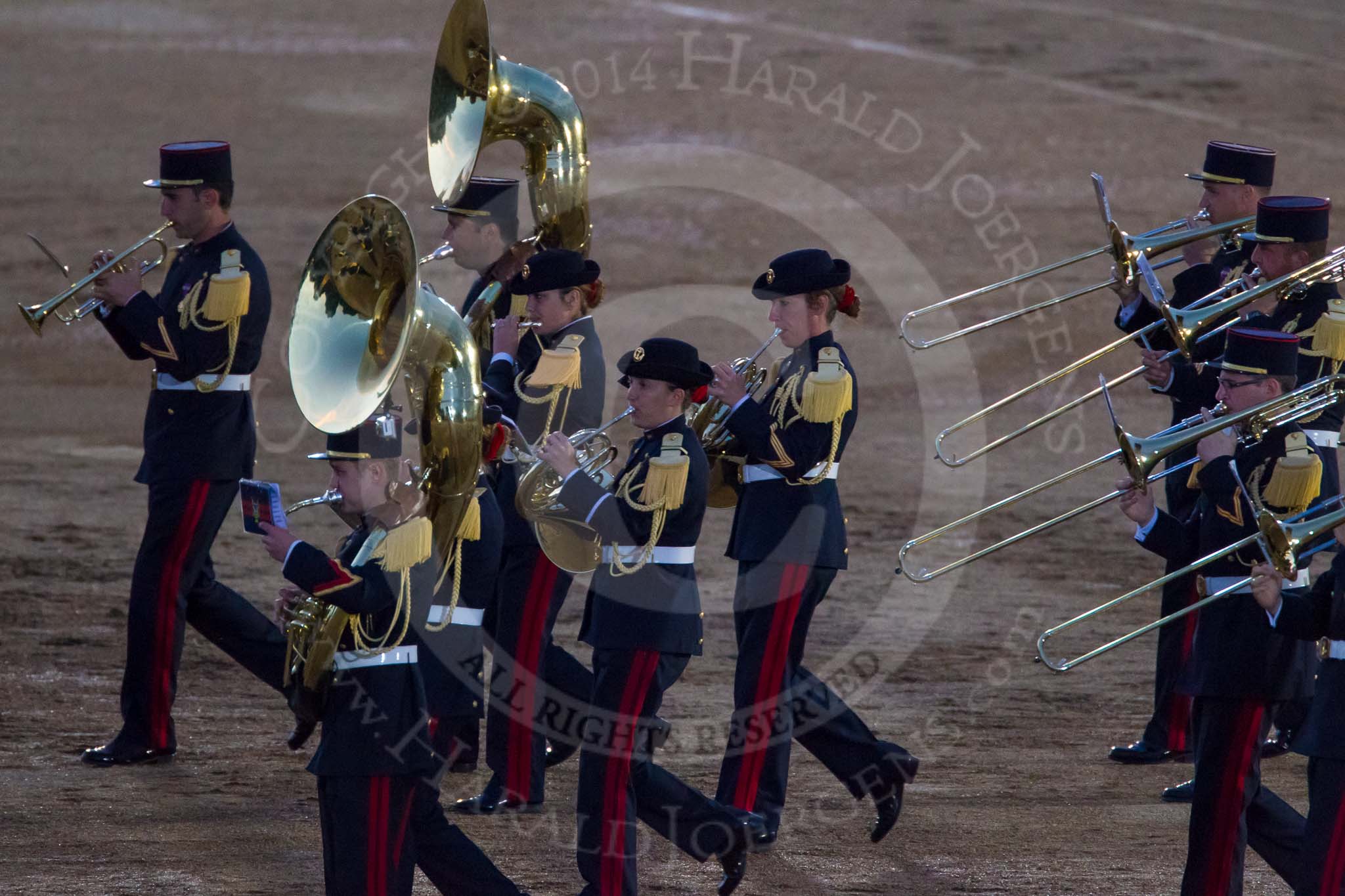 Beating Retreat 2014.
Horse Guards Parade, Westminster,
London SW1A,

United Kingdom,
on 11 June 2014 at 21:25, image #328