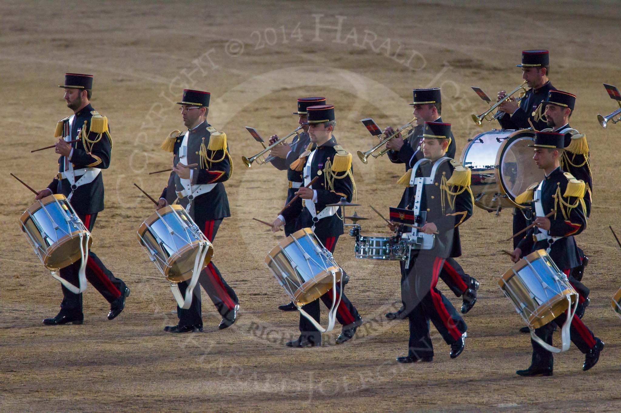 Beating Retreat 2014.
Horse Guards Parade, Westminster,
London SW1A,

United Kingdom,
on 11 June 2014 at 21:26, image #333