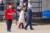 Beating Retreat 2014: The arrival of the French Ambassador, His Excellency Bernard Emié, and his wife. They are welcomed by Major General Commanding the Household Division
and General Officer Commanding London District,
Major General E A Smyth- Osbourne..
Horse Guards Parade, Westminster,
London SW1A,

United Kingdom,
on 11 June 2014 at 19:38, image #2