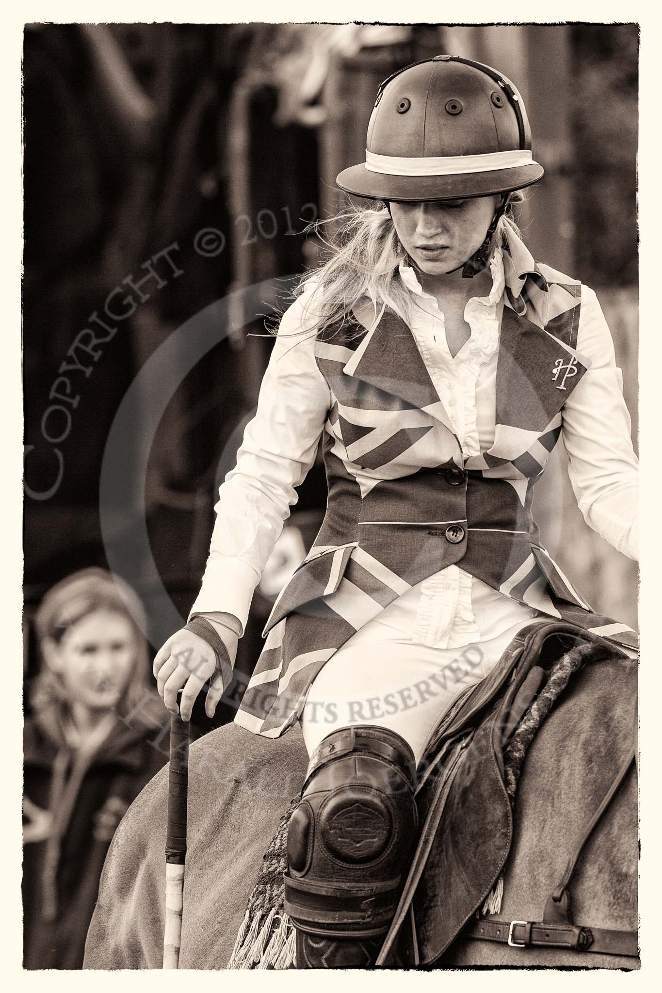 7th Heritage Polo Cup semi-finals: Charlie Howell, Liberty Freedom - Ladies of the British Empire..
Hurtwood Park Polo Club,
Ewhurst Green,
Surrey,
United Kingdom,
on 04 August 2012 at 12:56, image #86