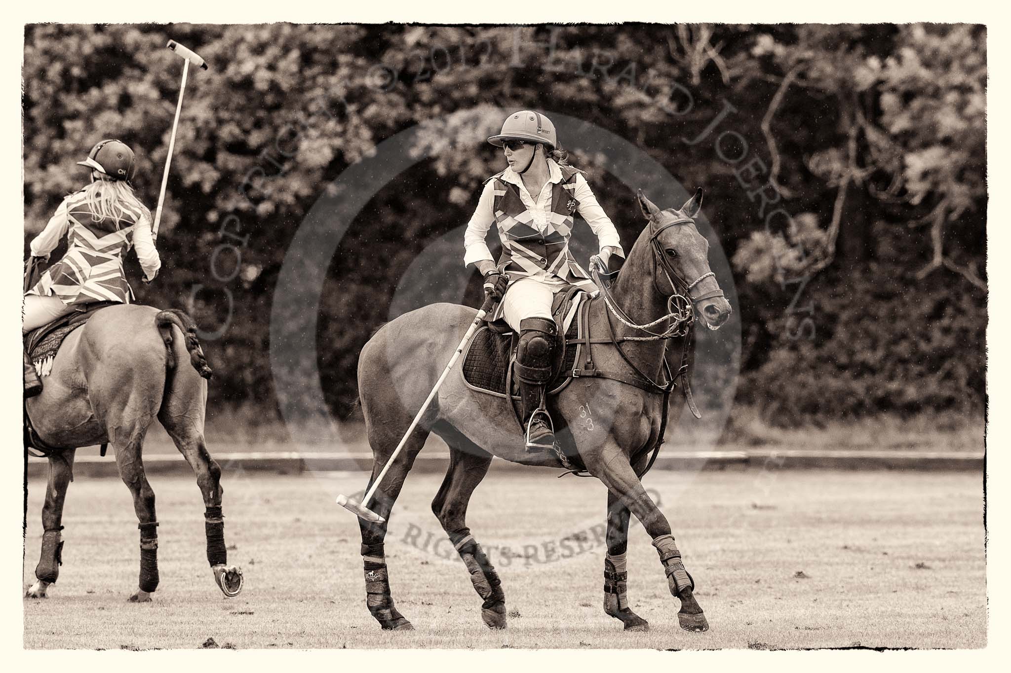 7th Heritage Polo Cup semi-finals: Sarah Wisman of the Ladies of the British Empire Polo Team..
Hurtwood Park Polo Club,
Ewhurst Green,
Surrey,
United Kingdom,
on 04 August 2012 at 13:18, image #125