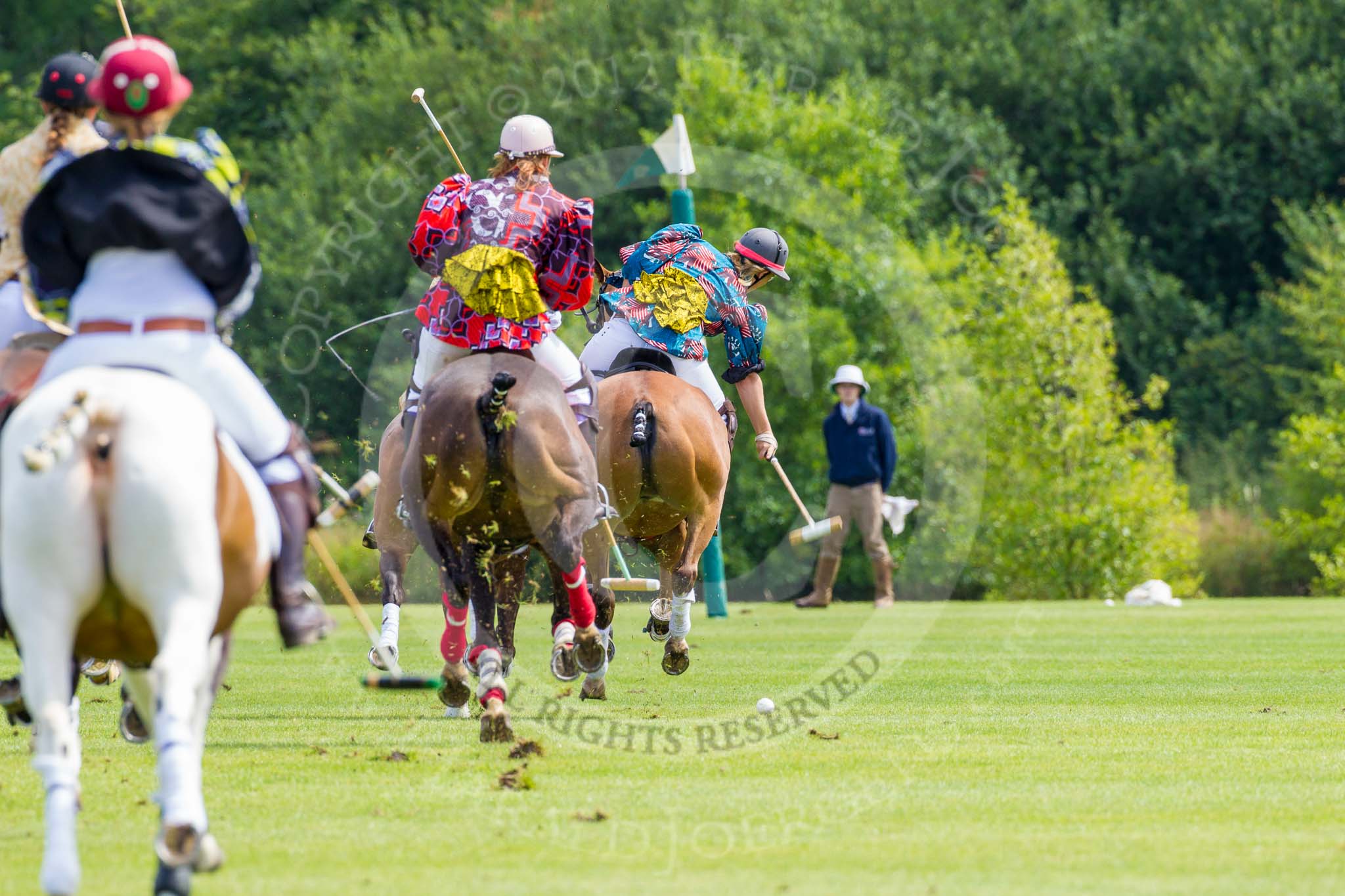 7th Heritage Polo Cup semi-finals: AMG PETROENERGY Annabel McNaught-Davis closely followed by Erin Jones..
Hurtwood Park Polo Club,
Ewhurst Green,
Surrey,
United Kingdom,
on 04 August 2012 at 13:46, image #171