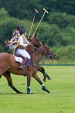 7th Heritage Polo Cup semi-finals: Rosie Ross leads on the ball. Barbara P Zingg on the ride off..
Hurtwood Park Polo Club,
Ewhurst Green,
Surrey,
United Kingdom,
on 04 August 2012 at 13:32, image #144