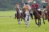 7th Heritage Polo Cup semi-finals: Heloise Lorentzen of the Amazons of Polo Polistas asking for the line from the AMG PETROENERGY Player Erin Jones..
Hurtwood Park Polo Club,
Ewhurst Green,
Surrey,
United Kingdom,
on 04 August 2012 at 14:05, image #197