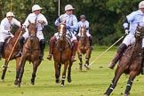 7th Heritage Polo Cup semi-finals: Paul Oberschneider La Golondrina riding along side Timothy Rose La Mariposa..
Hurtwood Park Polo Club,
Ewhurst Green,
Surrey,
United Kingdom,
on 04 August 2012 at 15:56, image #303