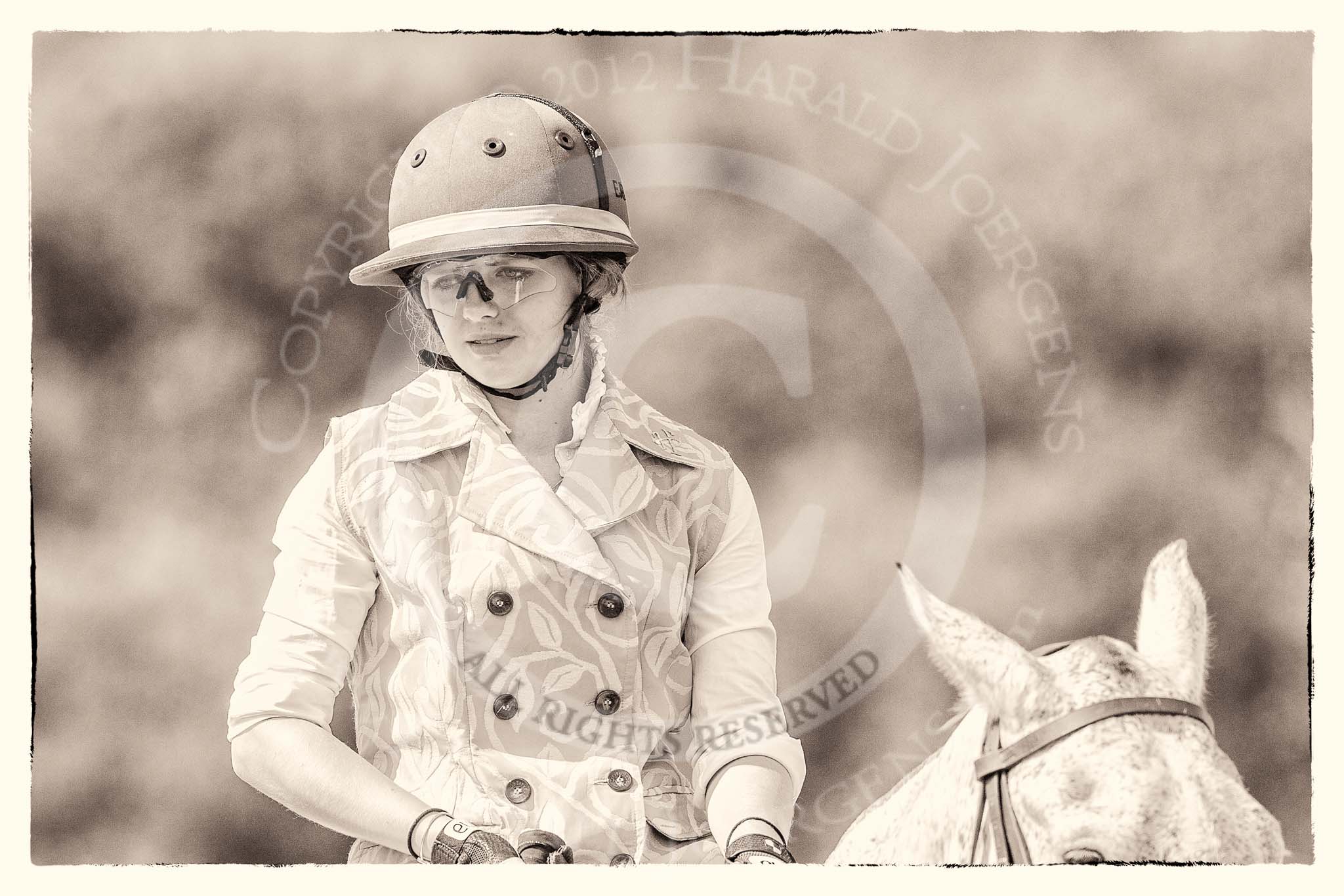 7th Heritage Polo Cup finals: Emma Boers, The Amazons of Polo Team sponsored by Polistas..
Hurtwood Park Polo Club,
Ewhurst Green,
Surrey,
United Kingdom,
on 05 August 2012 at 15:05, image #122