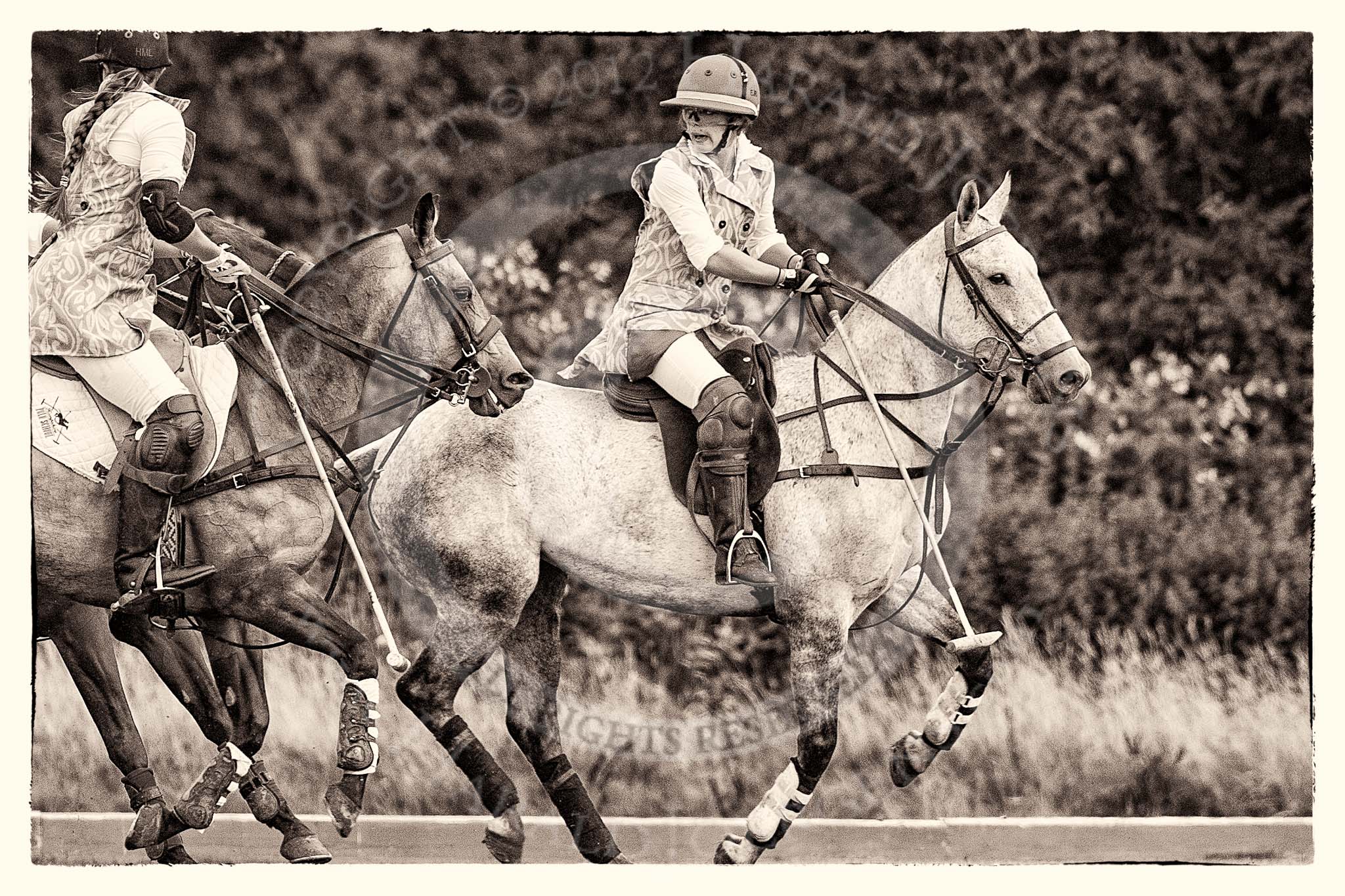 7th Heritage Polo Cup finals: Emma Boers & HeloiseLorentzen, The Amazons of Polo sponsored by Polistas..
Hurtwood Park Polo Club,
Ewhurst Green,
Surrey,
United Kingdom,
on 05 August 2012 at 15:16, image #143