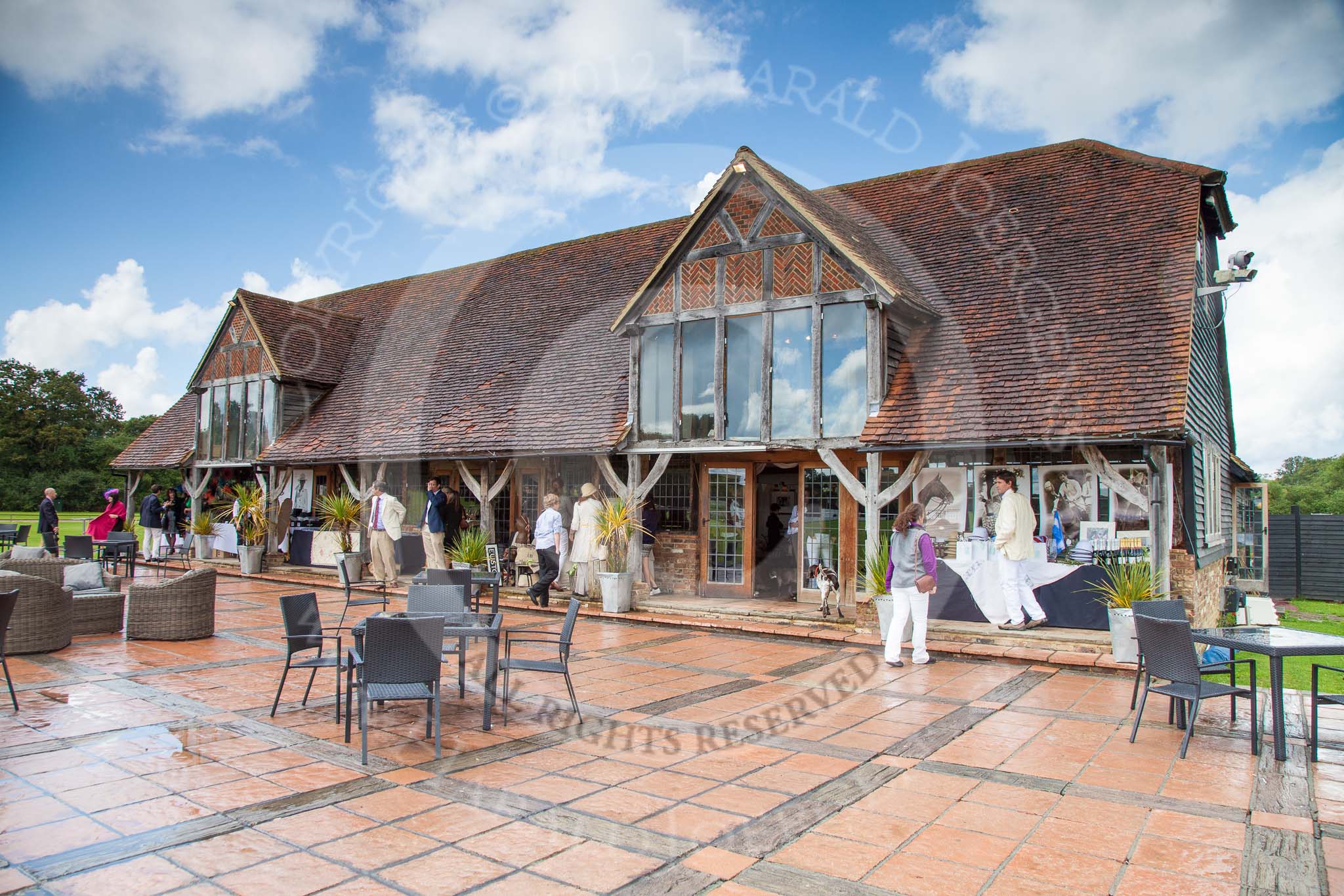 7th Heritage Polo Cup finals: The clubhouse of Hurtwood Polo Club near Ewhurst in Surrey..
Hurtwood Park Polo Club,
Ewhurst Green,
Surrey,
United Kingdom,
on 05 August 2012 at 13:10, image #7