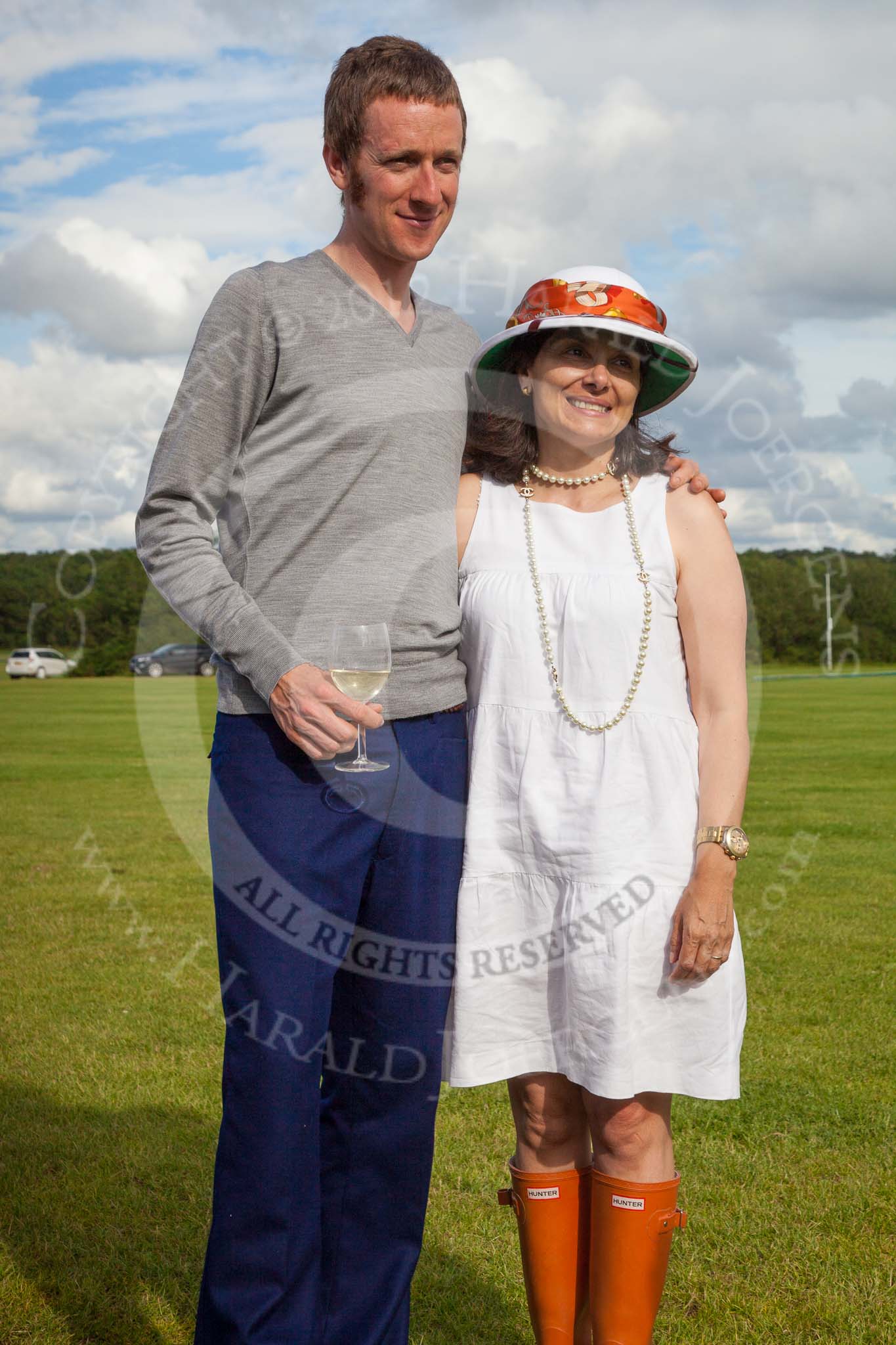 7th Heritage Polo Cup finals: Bradley Wiggins and a fan..
Hurtwood Park Polo Club,
Ewhurst Green,
Surrey,
United Kingdom,
on 05 August 2012 at 17:12, image #293