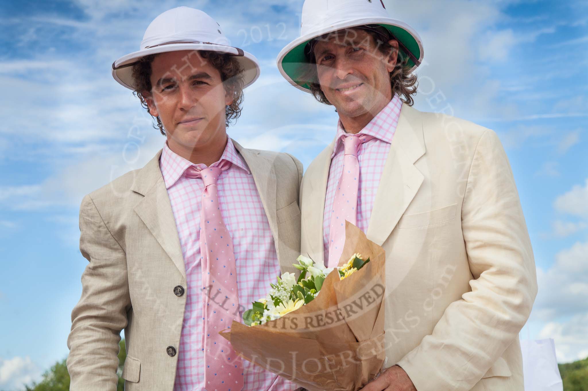 7th Heritage Polo Cup finals: Emerging Switzerland Polo Pros Nico Talamoni & Justo Saveedra..
Hurtwood Park Polo Club,
Ewhurst Green,
Surrey,
United Kingdom,
on 05 August 2012 at 17:17, image #300
