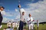 7th Heritage Polo Cup finals: Bradley Wiggins Winner of Tour de France and Olympic Medalist London 2012 'swops wheels for polo' holding up high the HERITAGE POLO CUP Trophy 2012 - sharing with Paul Oberschneider of La Golondrina Argentina Polo Team..
Hurtwood Park Polo Club,
Ewhurst Green,
Surrey,
United Kingdom,
on 05 August 2012 at 17:07, image #279