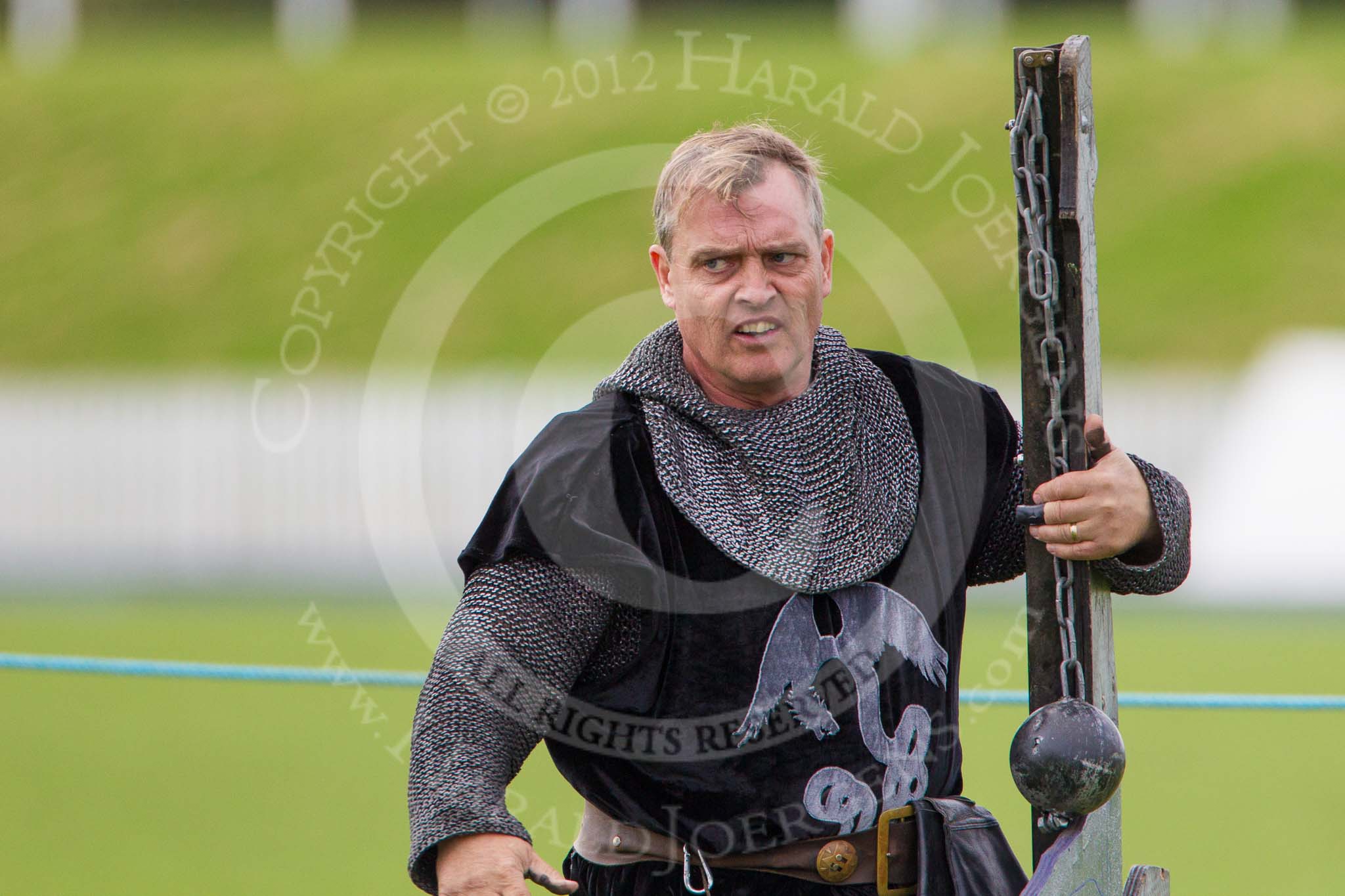 DBPC Polo in the Park 2012: The Knights of Middle England - preparations for the Jousting display..
Dallas Burston Polo Club,
Stoneythorpe Estate,
Southam,
Warwickshire,
United Kingdom,
on 16 September 2012 at 13:47, image #162