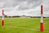 DBPC Polo in the Park 2012: The clubhouse seen from the goal line of the red pitch on the Eastern side of the grounds..
Dallas Burston Polo Club,
Stoneythorpe Estate,
Southam,
Warwickshire,
United Kingdom,
on 16 September 2012 at 09:05, image #8