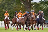 DBPC Polo in the Park 2012: After the second throw-in, Kangaroos v Marston, on the very right umpire Ian 'Ginger' Hunt..
Dallas Burston Polo Club,
Stoneythorpe Estate,
Southam,
Warwickshire,
United Kingdom,
on 16 September 2012 at 10:12, image #34