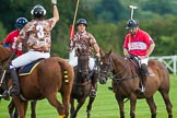 DBPC Polo in the Park 2012: Royal Artillery #3. Karl-Ude Martinez, DBPC #3, Mark Weller, Royal Artillery #2, Alex Vent, and DBPC #4, Will Wood..
Dallas Burston Polo Club,
Stoneythorpe Estate,
Southam,
Warwickshire,
United Kingdom,
on 16 September 2012 at 18:30, image #322