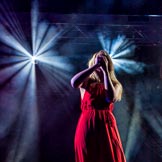 Grand Opening of the DBPC IXL Event Centre: Ava Leigh on stage..
Dallas Burston Polo Club, Stoneythorpe Estate,
Southam,
Warwickshire,
United Kingdom,
on 05 December 2013 at 21:12, image #158