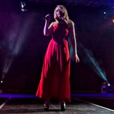 Grand Opening of the DBPC IXL Event Centre: Ava Leigh on stage..
Dallas Burston Polo Club, Stoneythorpe Estate,
Southam,
Warwickshire,
United Kingdom,
on 05 December 2013 at 21:13, image #159