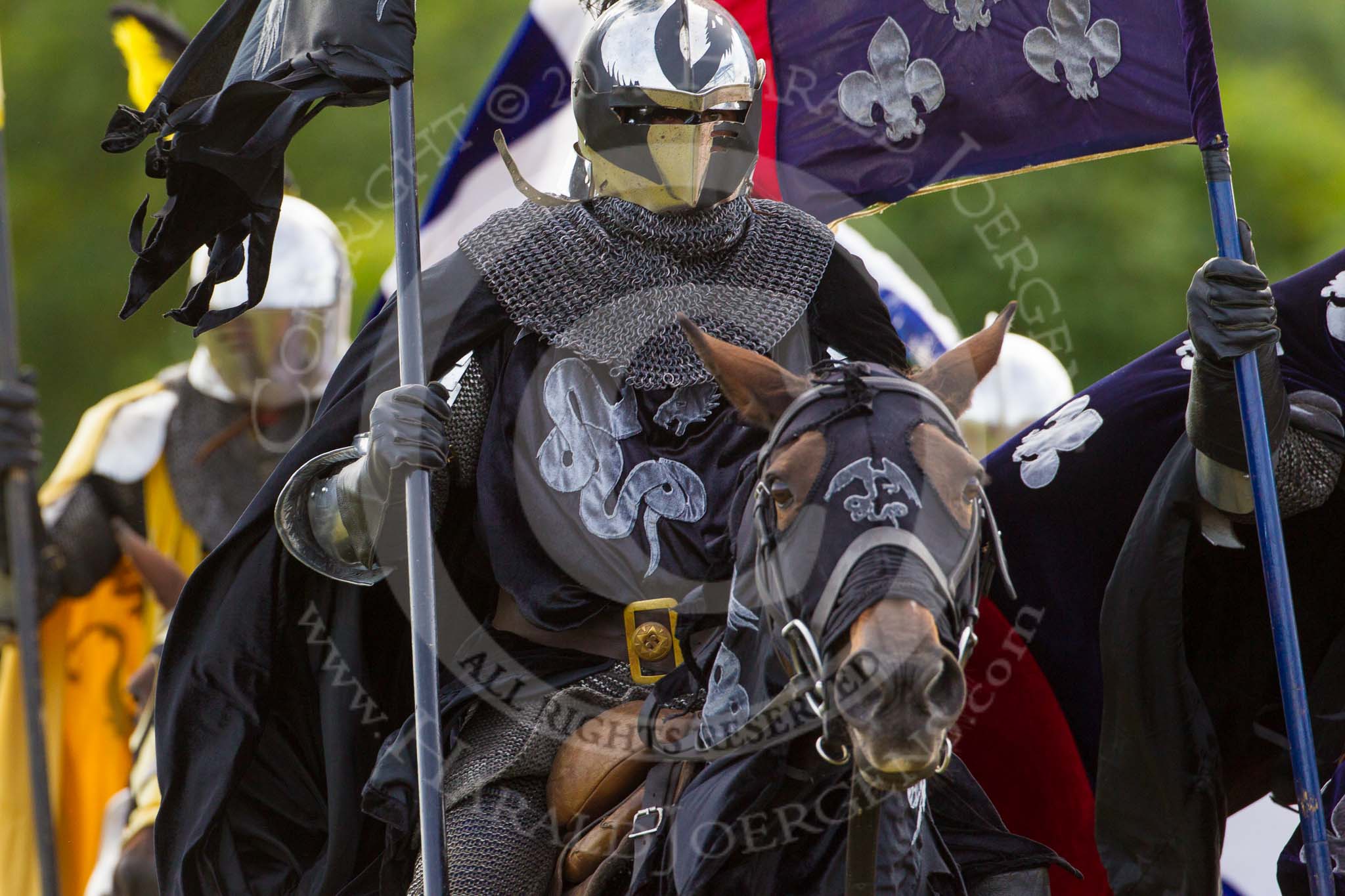 DBPC Polo in the Park 2013 - jousting display by the Knights of Middle England.
Dallas Burston Polo Club, ,
Southam,
Warwickshire,
United Kingdom,
on 01 September 2013 at 15:19, image #445