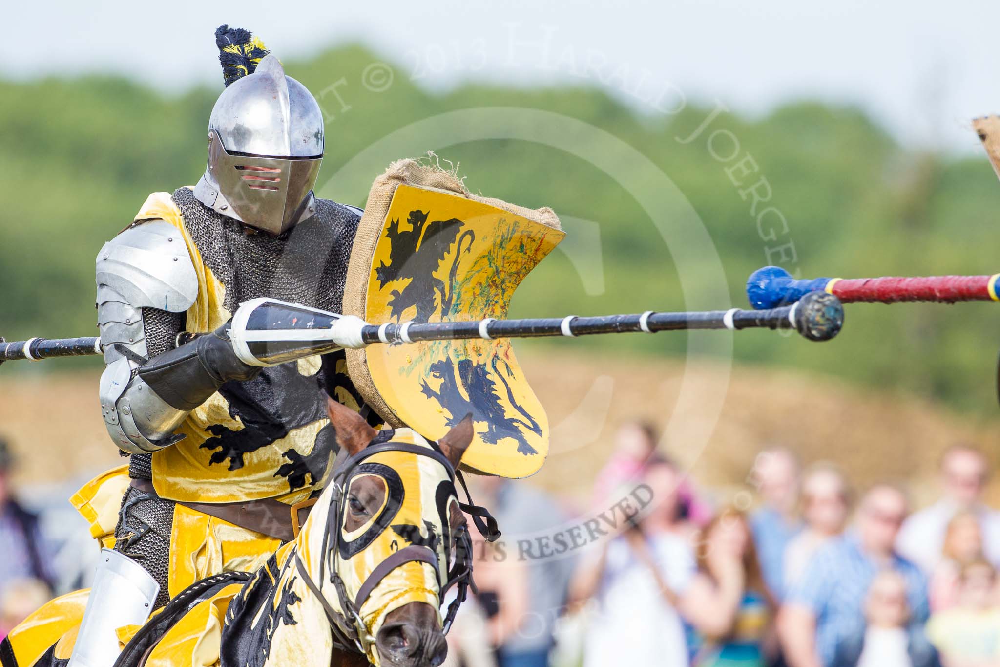 DBPC Polo in the Park 2013 - jousting display by the Knights of Middle England.
Dallas Burston Polo Club, ,
Southam,
Warwickshire,
United Kingdom,
on 01 September 2013 at 15:40, image #499