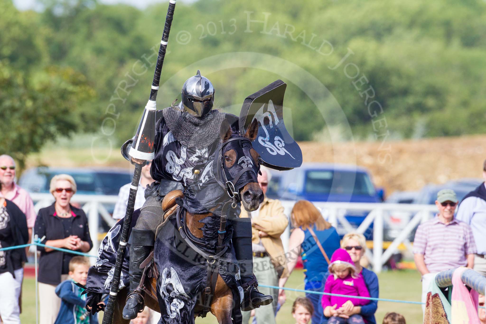 DBPC Polo in the Park 2013 - jousting display by the Knights of Middle England.
Dallas Burston Polo Club, ,
Southam,
Warwickshire,
United Kingdom,
on 01 September 2013 at 15:42, image #506