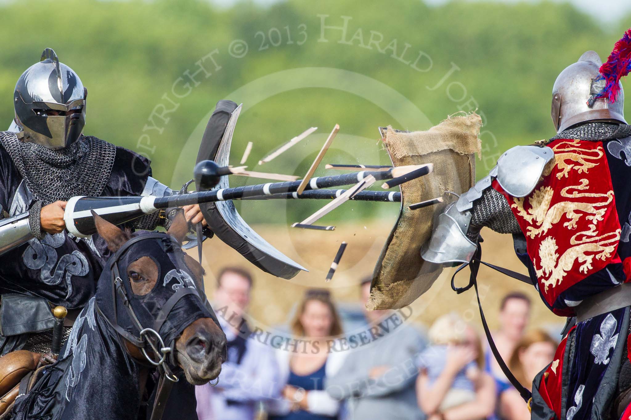 DBPC Polo in the Park 2013 - jousting display by the Knights of Middle England.
Dallas Burston Polo Club, ,
Southam,
Warwickshire,
United Kingdom,
on 01 September 2013 at 15:42, image #514