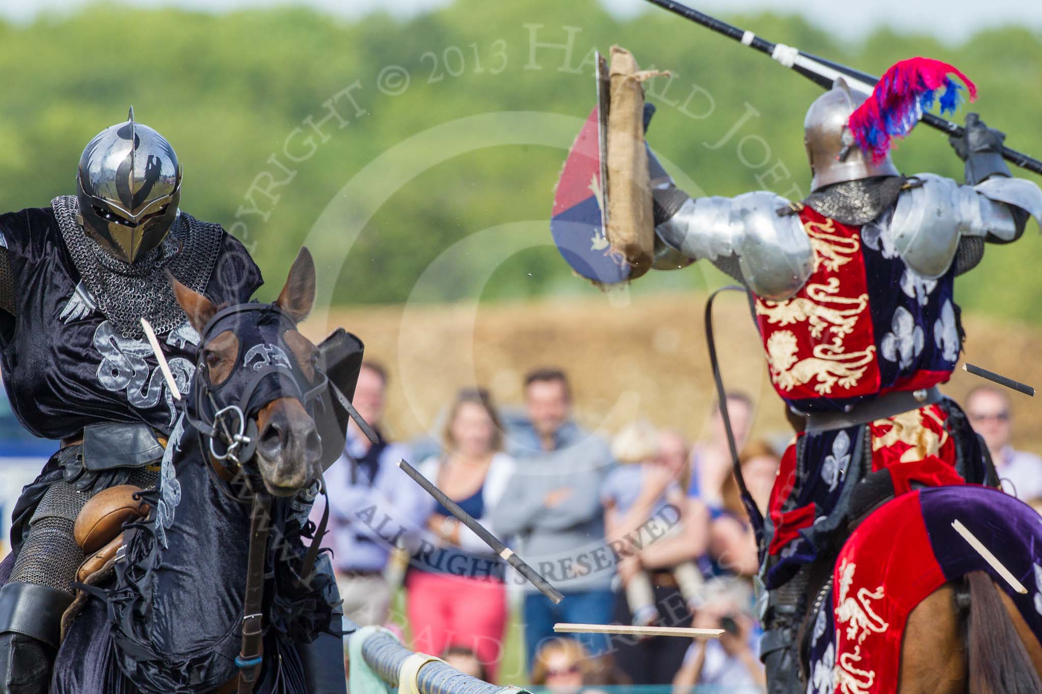 DBPC Polo in the Park 2013 - jousting display by the Knights of Middle England.
Dallas Burston Polo Club, ,
Southam,
Warwickshire,
United Kingdom,
on 01 September 2013 at 15:42, image #516
