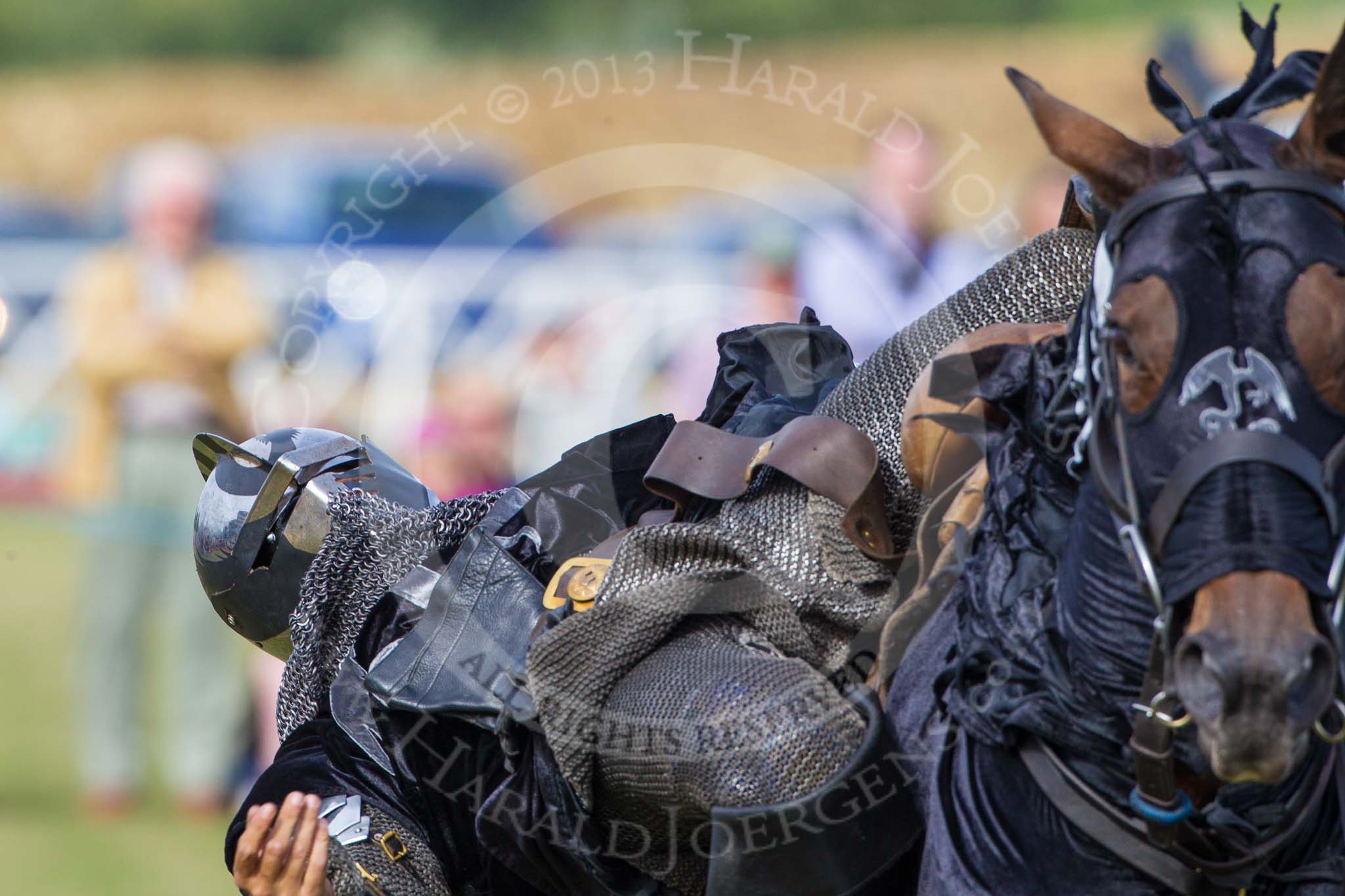 DBPC Polo in the Park 2013 - jousting display by the Knights of Middle England.
Dallas Burston Polo Club, ,
Southam,
Warwickshire,
United Kingdom,
on 01 September 2013 at 15:42, image #517