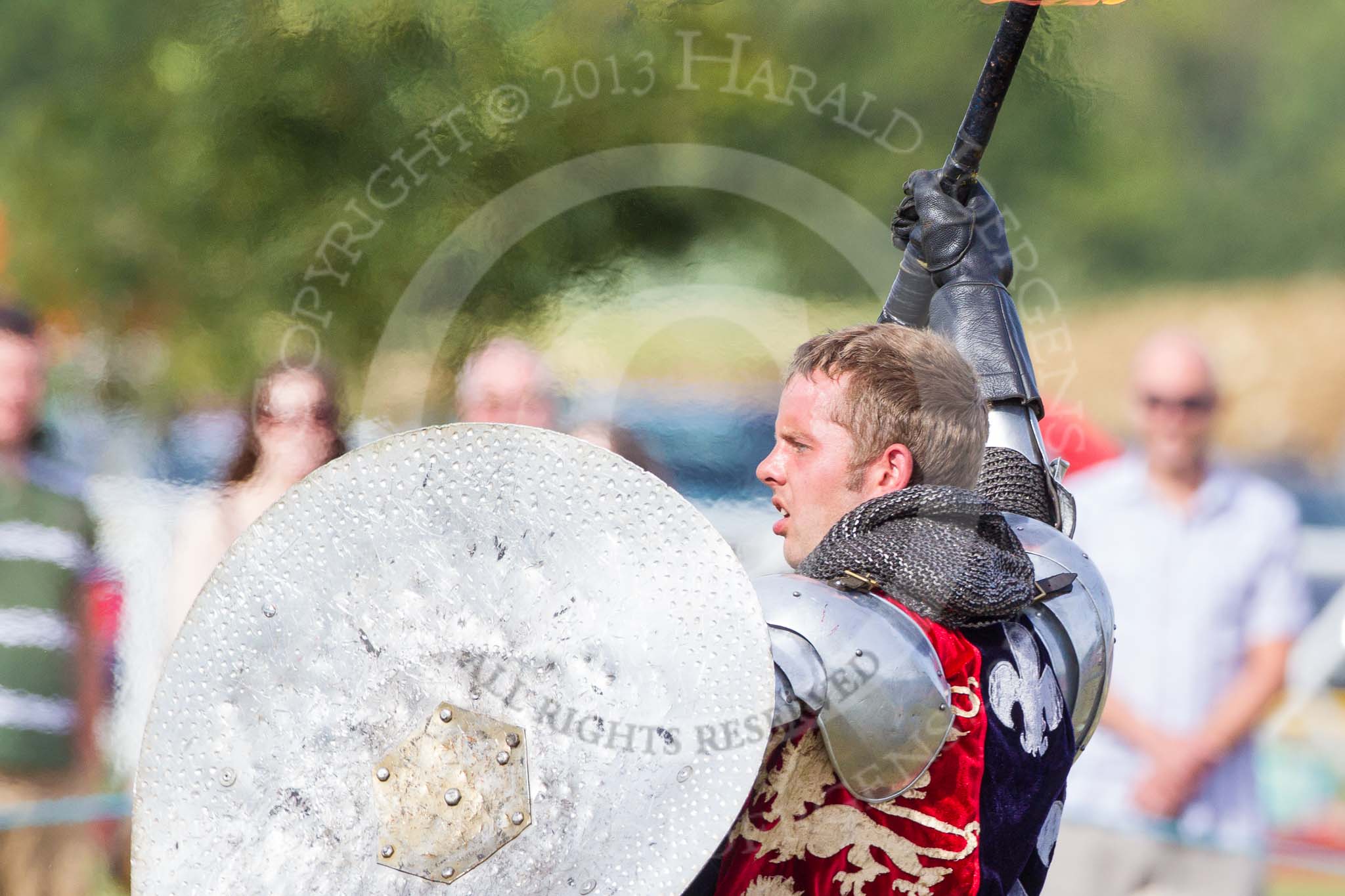 DBPC Polo in the Park 2013 - jousting display by the Knights of Middle England.
Dallas Burston Polo Club, ,
Southam,
Warwickshire,
United Kingdom,
on 01 September 2013 at 15:44, image #521