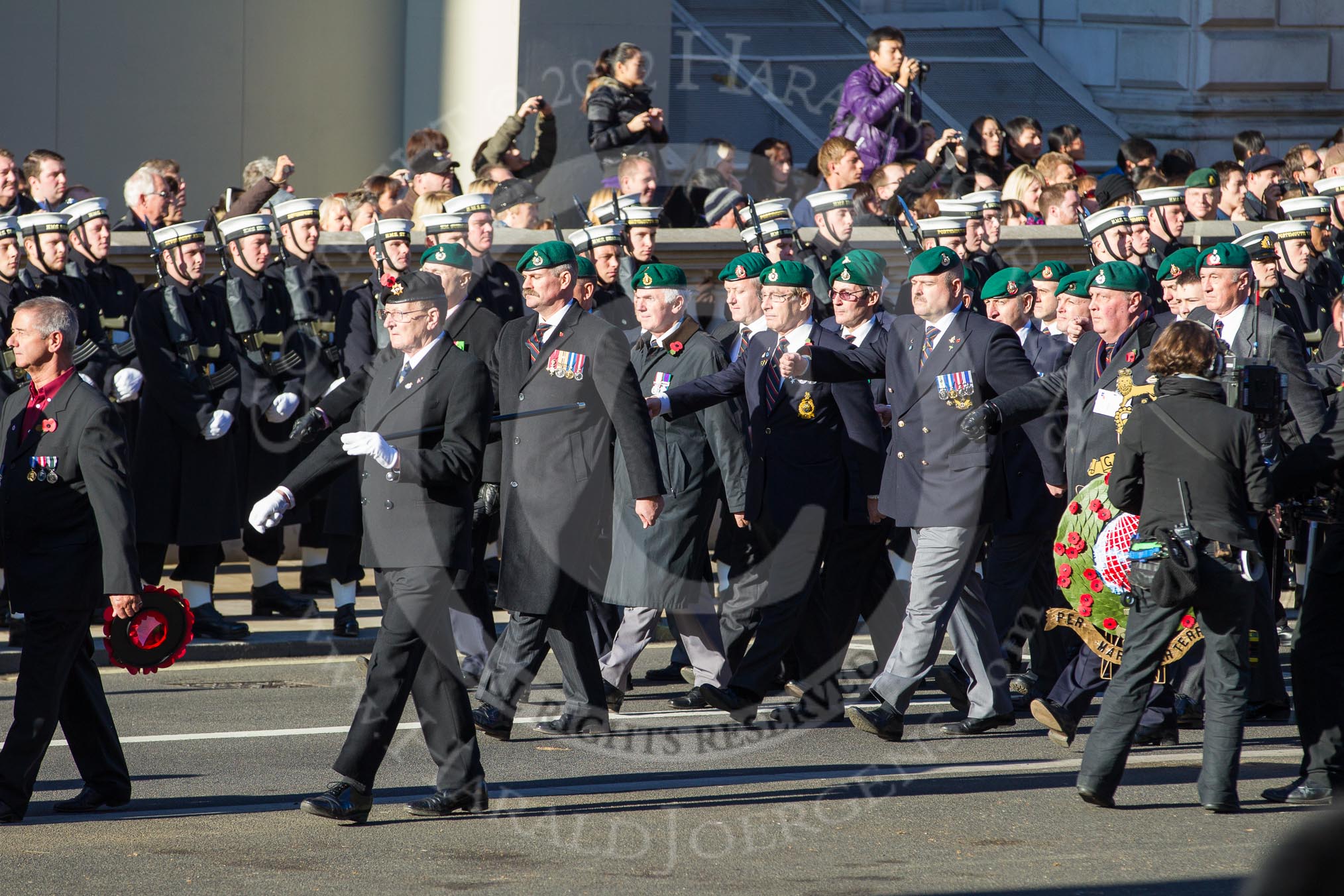 Remembrance Sunday 2012 Cenotaph March Past: Group E2 - Royal Marines Association..
Whitehall, Cenotaph,
London SW1,

United Kingdom,
on 11 November 2012 at 11:38, image #45
