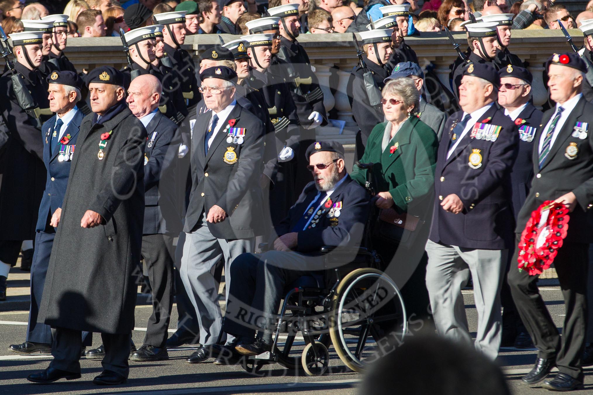 Remembrance Sunday 2012 Cenotaph March Past: Group E26 - Ton Class Association..
Whitehall, Cenotaph,
London SW1,

United Kingdom,
on 11 November 2012 at 11:41, image #181