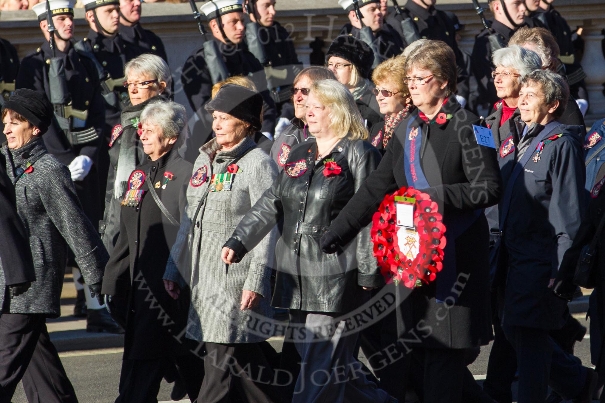 Remembrance Sunday 2012 Cenotaph March Past: Group E27 - Queen Alexandra's Royal Naval Nursing Service..
Whitehall, Cenotaph,
London SW1,

United Kingdom,
on 11 November 2012 at 11:41, image #194