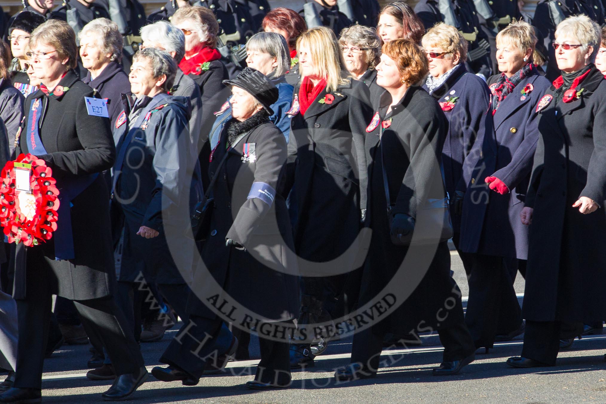 Remembrance Sunday 2012 Cenotaph March Past: Group E27 - Queen Alexandra's Royal Naval Nursing Service..
Whitehall, Cenotaph,
London SW1,

United Kingdom,
on 11 November 2012 at 11:41, image #196