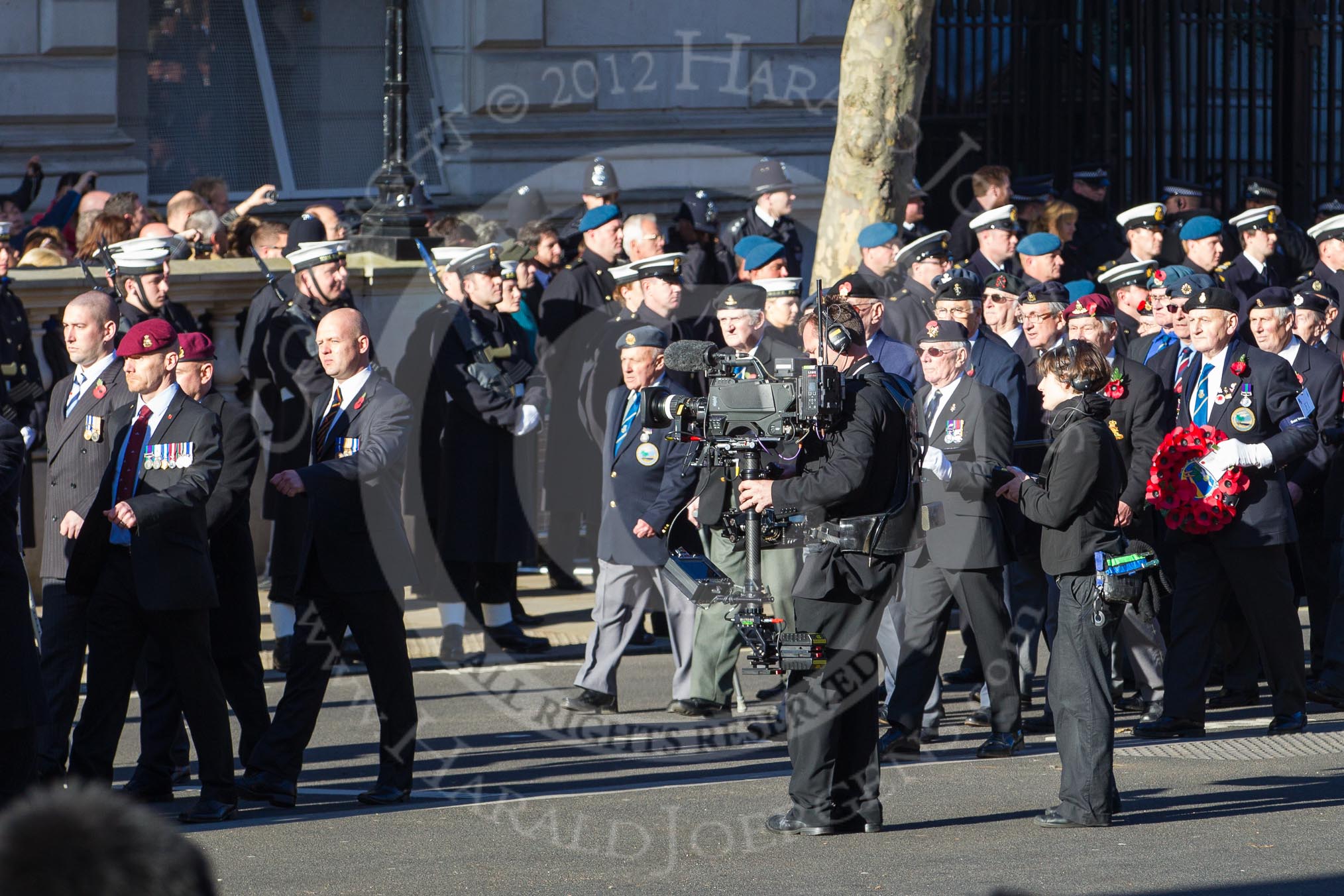 Remembrance Sunday 2012 Cenotaph March Past: Group E45 - Combat Stress and F1 - Suez Veterans Association..
Whitehall, Cenotaph,
London SW1,

United Kingdom,
on 11 November 2012 at 11:44, image #371