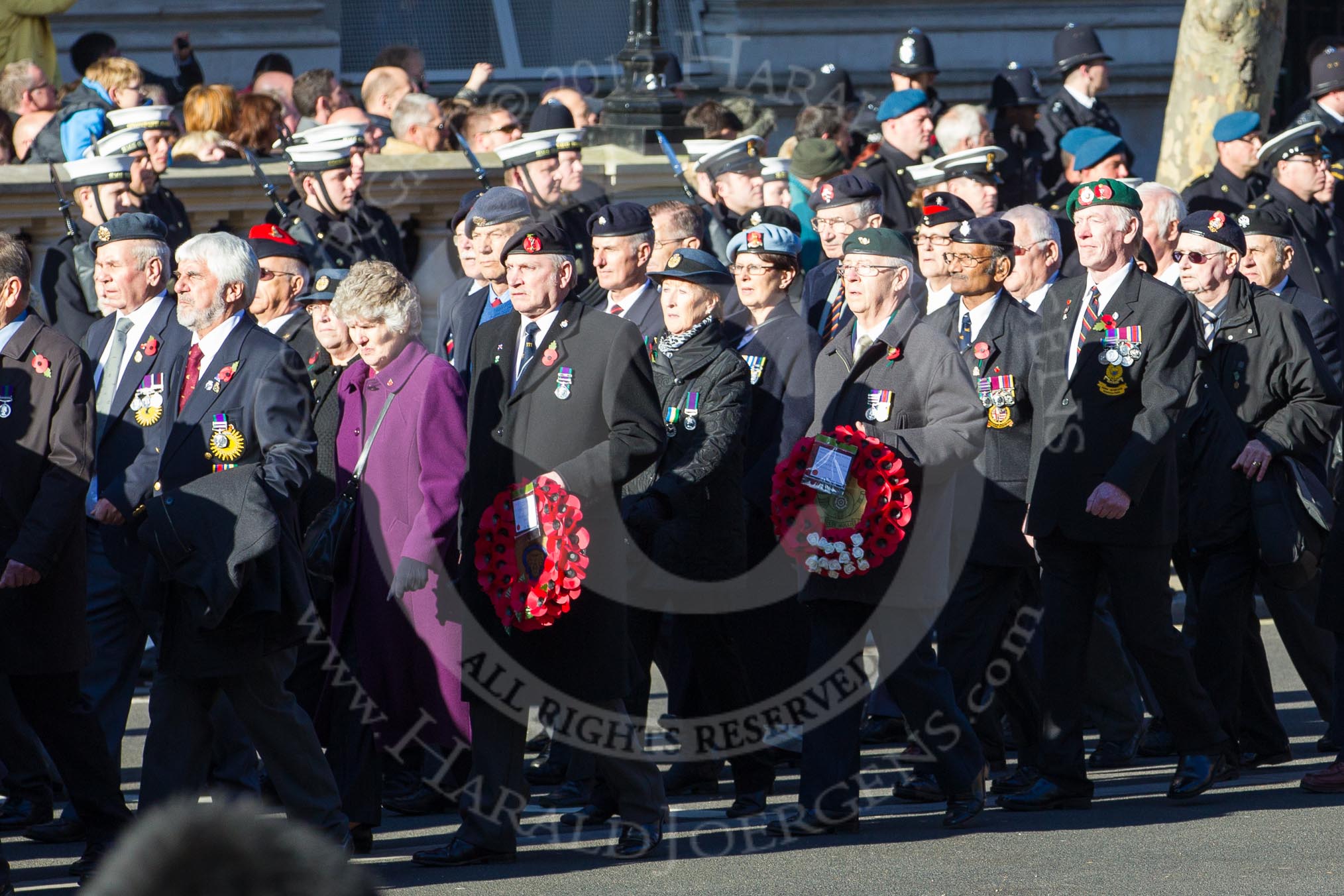 Remembrance Sunday 2012 Cenotaph March Past: Group F2 - Aden Veterans Association..
Whitehall, Cenotaph,
London SW1,

United Kingdom,
on 11 November 2012 at 11:45, image #392