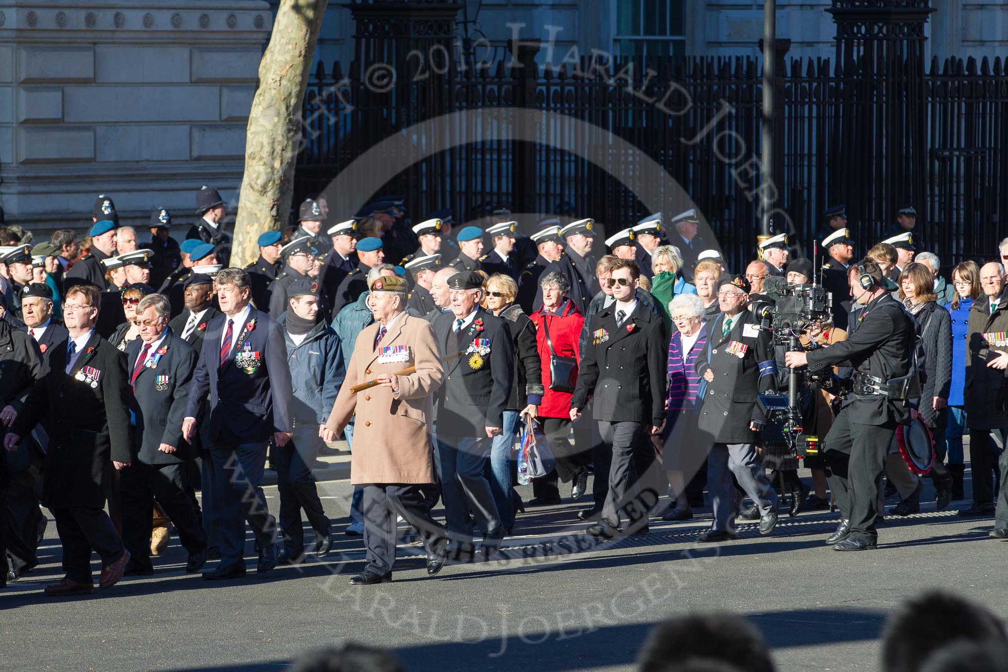 Remembrance Sunday 2012 Cenotaph March Past: Group F2 - Aden Veterans Association and F3 - 1st Army Association..
Whitehall, Cenotaph,
London SW1,

United Kingdom,
on 11 November 2012 at 11:45, image #396