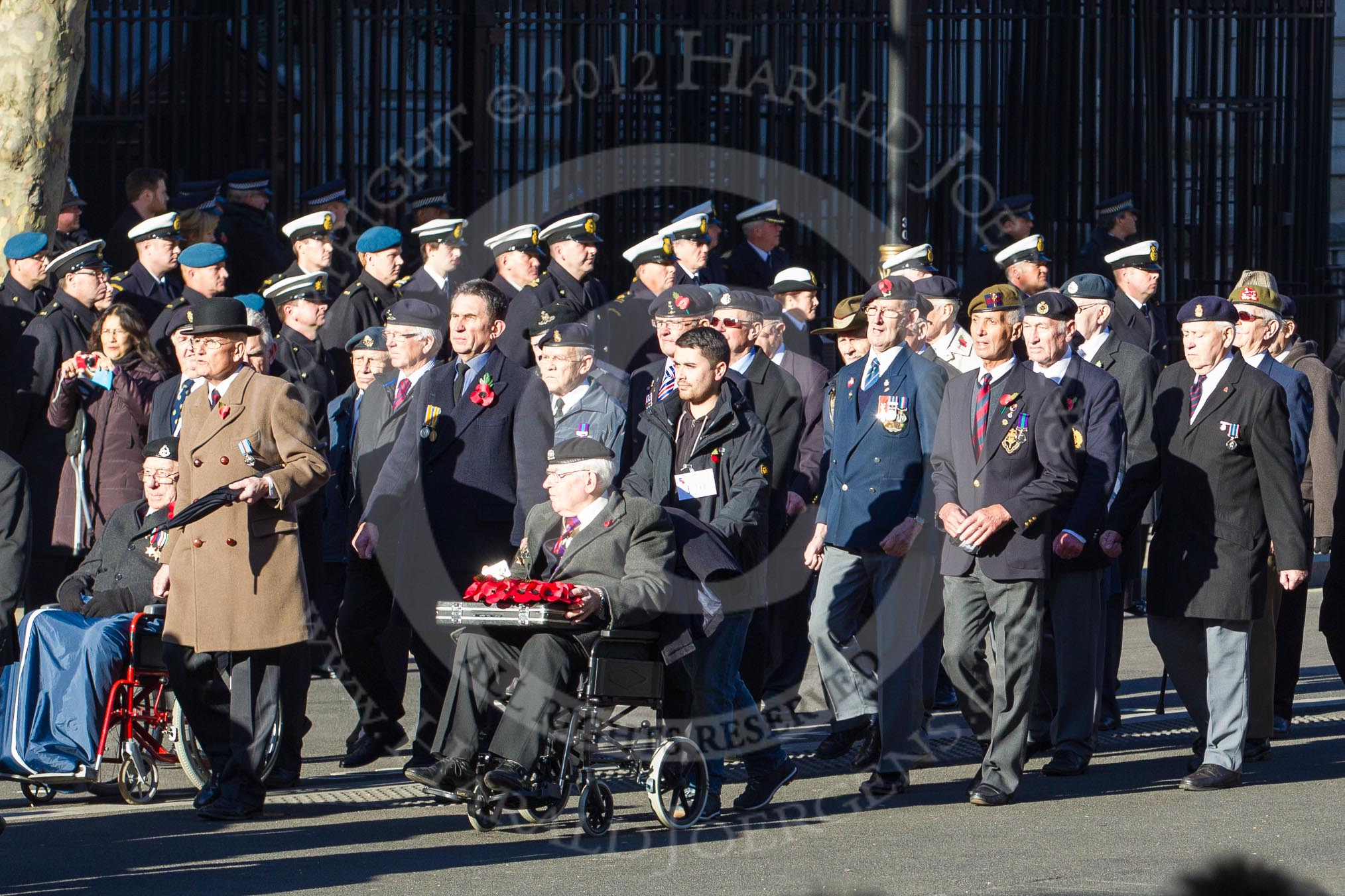 Remembrance Sunday 2012 Cenotaph March Past: Group F10 - National Service Veterans Alliance..
Whitehall, Cenotaph,
London SW1,

United Kingdom,
on 11 November 2012 at 11:46, image #448