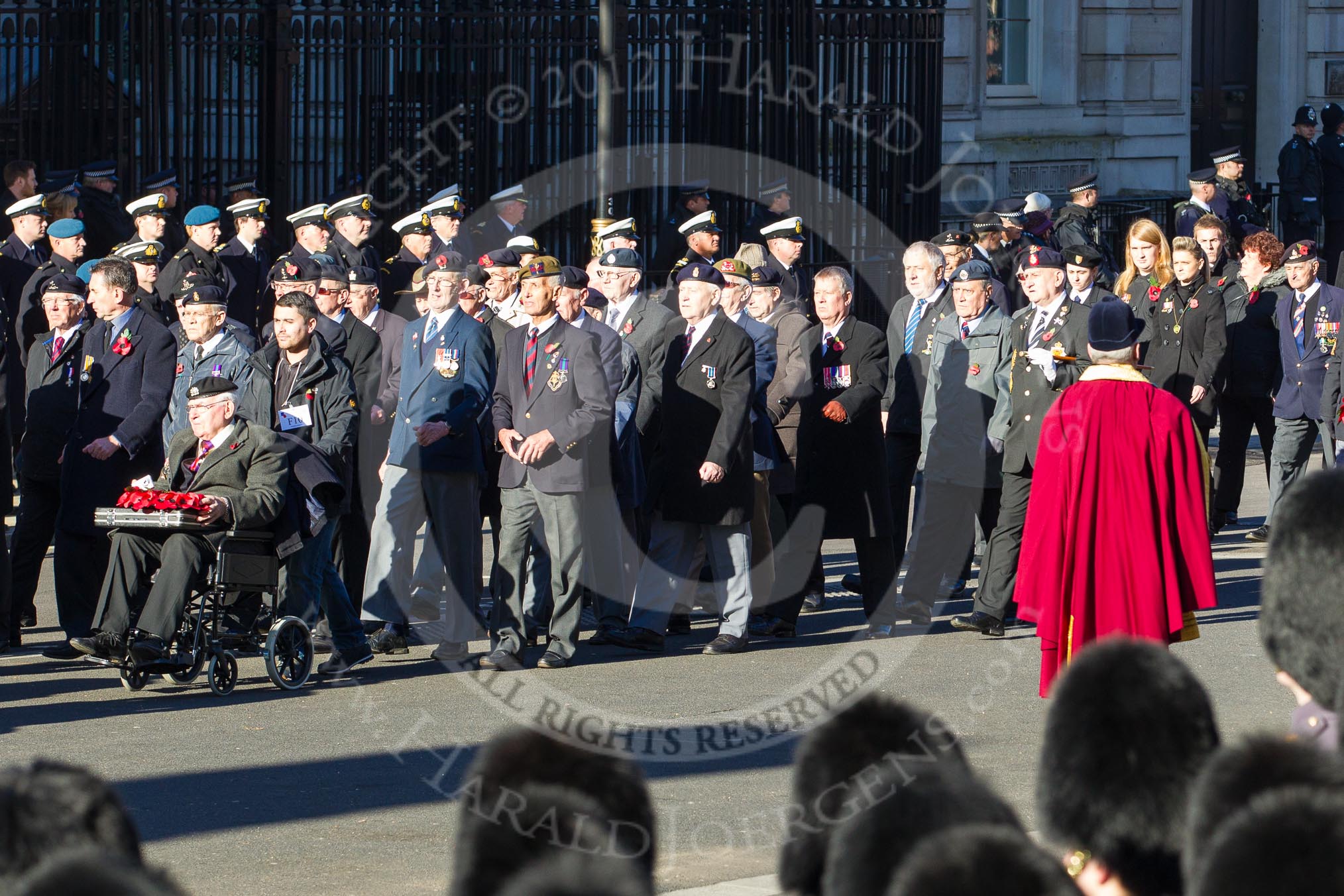 Remembrance Sunday 2012 Cenotaph March Past: Group F10 - National Service Veterans Alliance..
Whitehall, Cenotaph,
London SW1,

United Kingdom,
on 11 November 2012 at 11:46, image #450