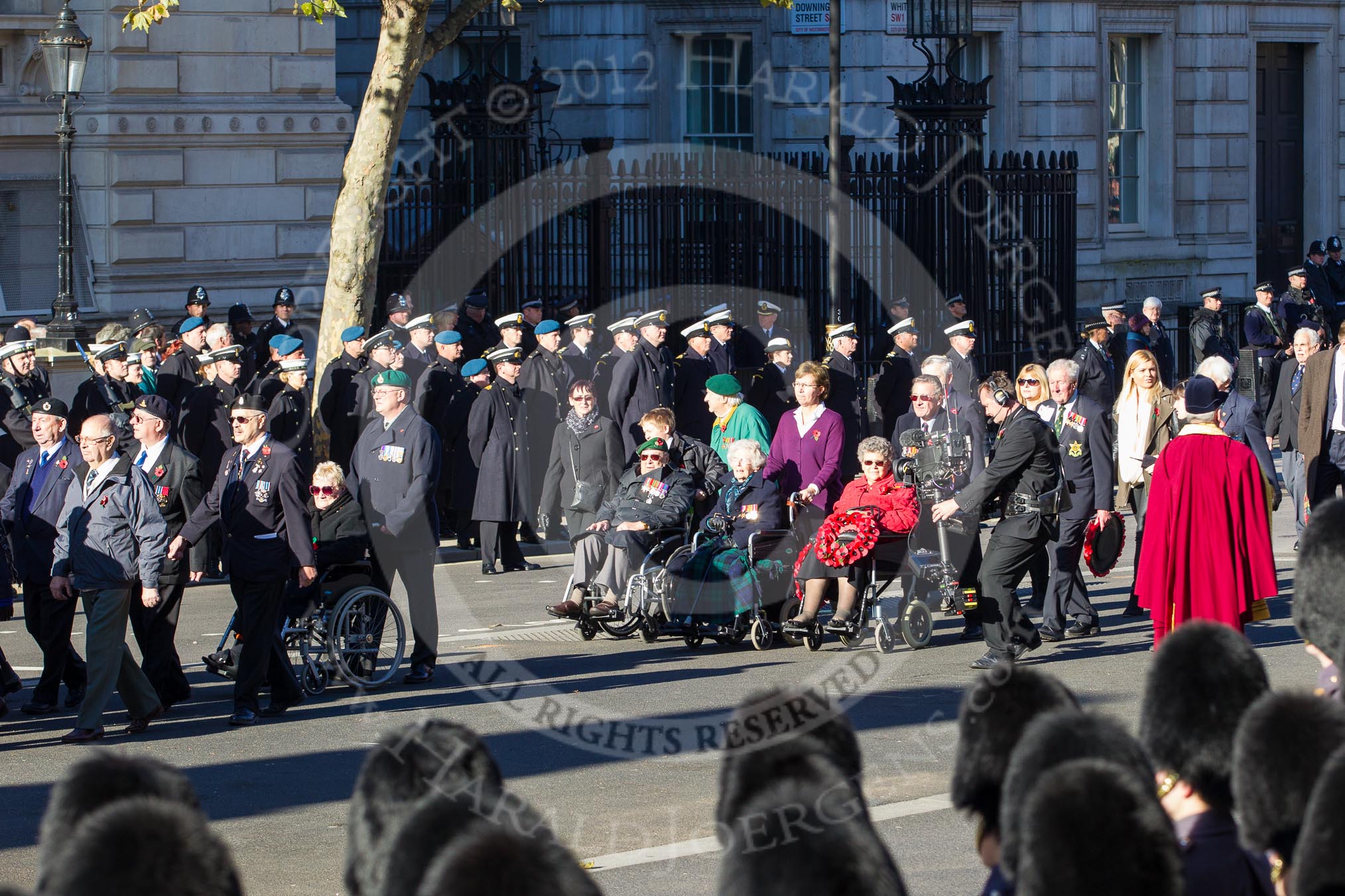 Remembrance Sunday 2012 Cenotaph March Past: Group F16 - Fellowship of the Services and F17 - Burma Star Association..
Whitehall, Cenotaph,
London SW1,

United Kingdom,
on 11 November 2012 at 11:47, image #530